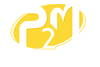 logo P2M - blanc