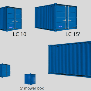 CONTENEURS | Vente & Location (6’, 8’, 9’, 10’, 15’, 20’, 5'Mover Box) | P2M